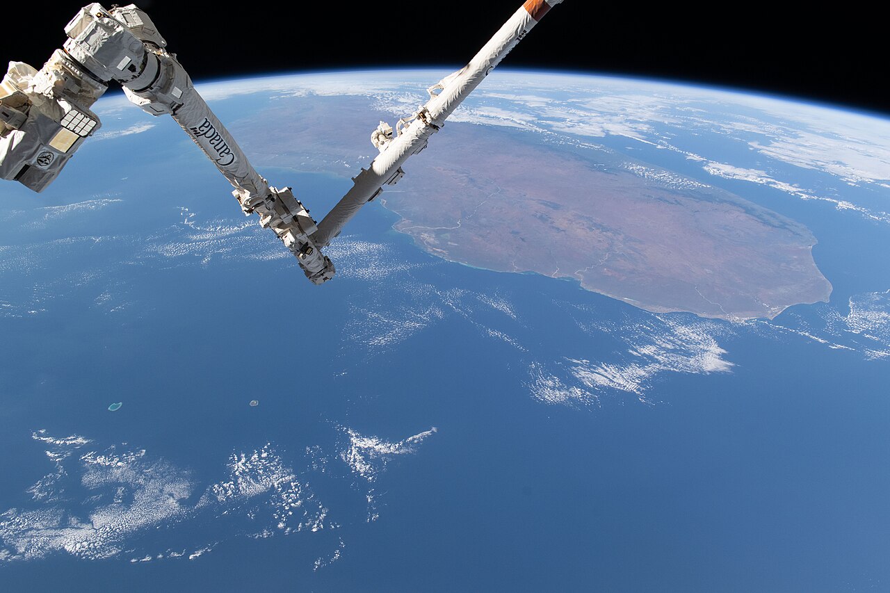 satellite robotic arm orbit